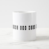 Tun Sie die Arbeit, wird Gott geben. Jumbo-Tasse (Vorderseite)