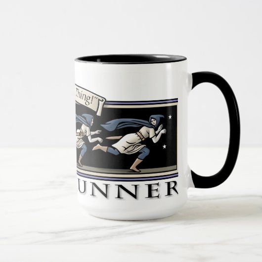 "Tun Sie die Hundesache" Nightrunner Tasse (Rechts)