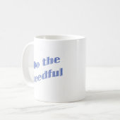 Tun Sie die nötige blaue Tasse (Vorderseite Links)