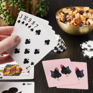 Tun Sie die schwarzen Hühner? Spielkarten