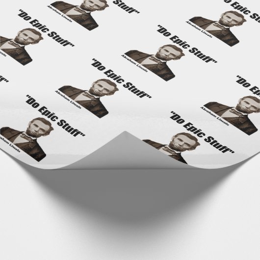 Tun Sie episches Material Abraham Lincoln Geschenkpapier (Ecke)