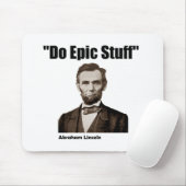 Tun Sie episches Material Abraham Lincoln Mousepad (Mit Mouse)