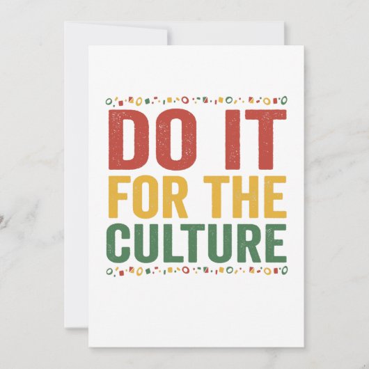 Tun Sie es für die Kultur Schwarze Geschichte Mona Dankeskarte (Vorderseite)