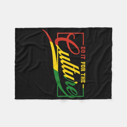Tun Sie es für die Kulturen Schwarze Geschichte Mo Fleecedecke (Vorderseite (Horizontal))