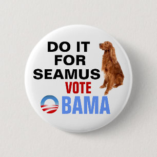 Tun Sie es für Seamus Obama 2012 Button
