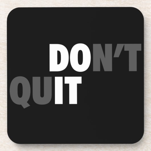 TUN SIE ES (GEBEN SIE NICHT AUF) - Motivierend Untersetzer (Vorderseite)