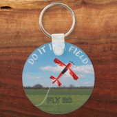 Tun Sie es in einem Feld, Fly RC Schlüsselanhänger (Vorderseite)