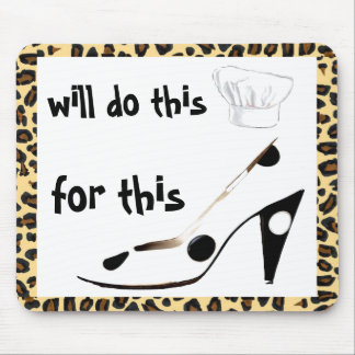 Tun Sie es - kocht für Schuhe Mousepad