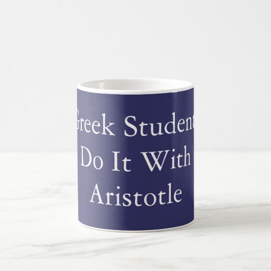 Tun Sie es mit Aristoteles-Tasse Kaffeetasse (Mittel)