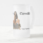 Tun Sie es mögen einen Höhlenbewohner! Bier Stein Mattglas Bierglas (VorderseiteRechts)