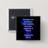 Tun Sie es ohne Angst Button (Vorne & Hinten)