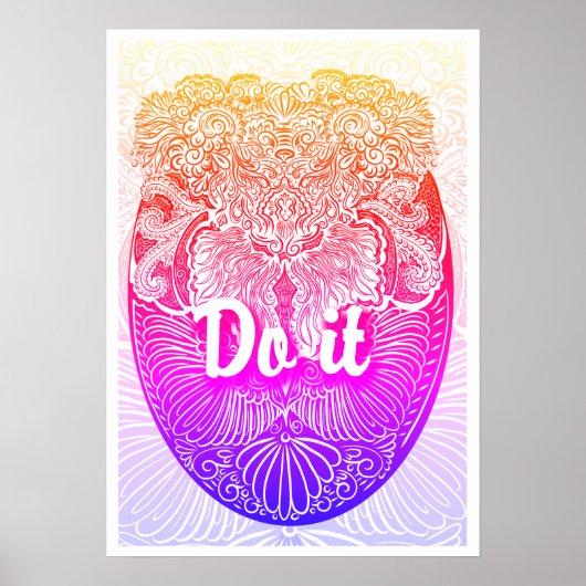 Tun Sie es - Positives Zitat Poster (Vorne)