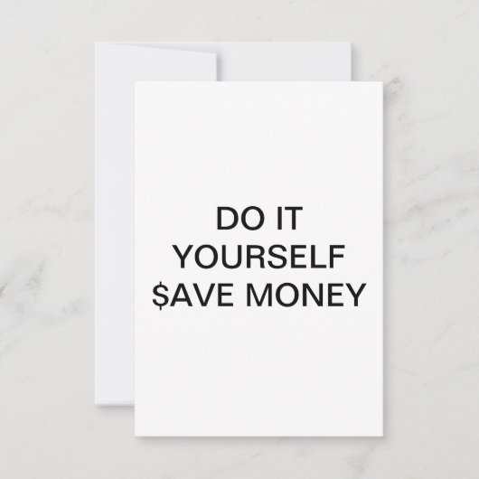 TUN SIE ES SELBST ~ Einladung / UAWG 3.5 x5 (Vorderseite)