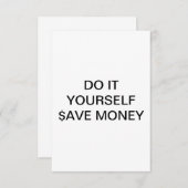 TUN SIE ES SELBST ~ Einladung / UAWG 3.5 x5 (Vorne/Hinten)