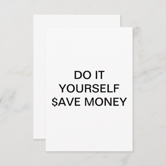 TUN SIE ES SELBST ~ Einladung / UAWG 3.5 x5 (Vorne/Hinten)