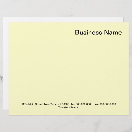 TUN SIE ES SELBST ~ Geschäftsbriefe 8x11 Briefbogen (Vorne/Hinten)