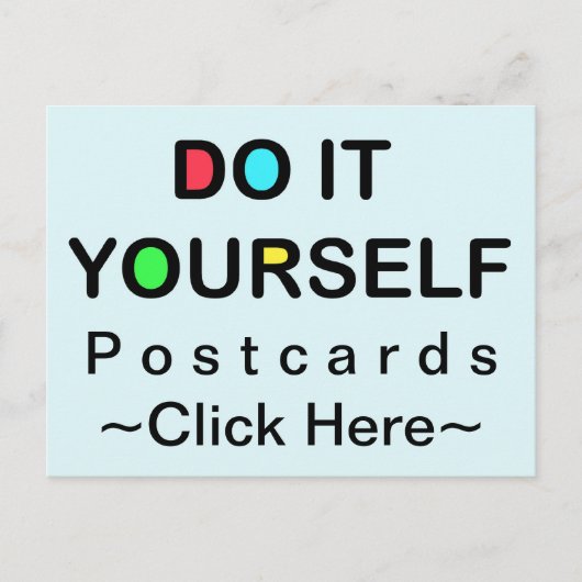 TUN SIE ES SELBST ~ Postkarte (Vorderseite)