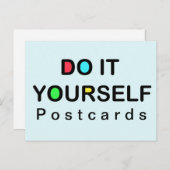 TUN SIE ES SELBST ~ Postkarte / Einladungen / UAWG (Vorne/Hinten)