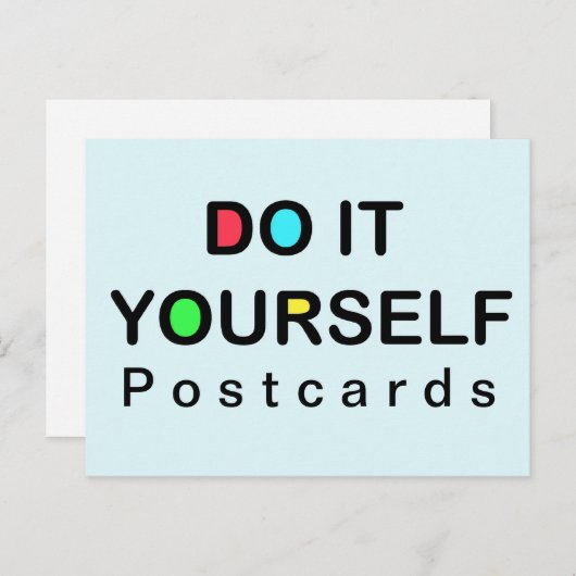 TUN SIE ES SELBST ~ Postkarte / Einladungen / UAWG (Vorne/Hinten)