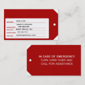 Tun Sie es sich Hilfe Visitenkarte (Vorne/Hinten)