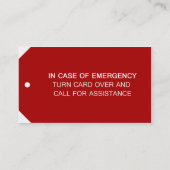 Tun Sie es sich Hilfe Visitenkarte (Rückseite)