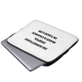 Tun Sie etwas Nützliches, um Ihr Leben zu veränder Laptopschutzhülle (Vorne Knopf)