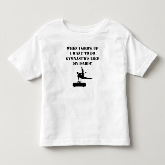 Tun Sie Gymnastik wie mein Vati Kleinkind T-shirt