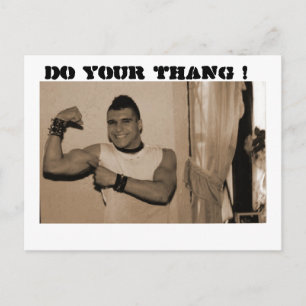Tun Sie Ihr thang! Postkarte