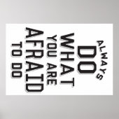 Tun Sie immer, was Sie fürchten zu tun Poster (Vorne)