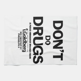 Tun Sie keine Drogen wie im Bernard-Sommer Geschirrtuch