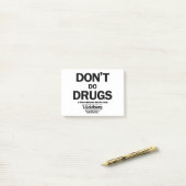 Tun Sie keine Drogen wie im Bernard-Sommer Post-it Klebezettel (Auf Schreibtisch)