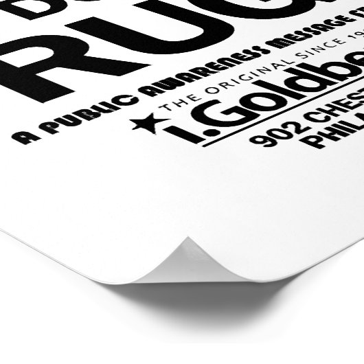 Tun Sie keine Drogen wie im Bernard-Sommer Poster (Ecke)