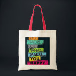 Tun Sie mehr von dem, was Sie glücklich macht" Tragetasche<br><div class="desc">Tragen Sie eine Erinnerung, um Freude mit unserer "Do more of What Maes You Happy" Tote-Tasche zu priorisieren! Diese lebendige und praktische Tasche ist ideal für tägliche Bestellungen, Ausflüge zum Strand oder einfach nur für eine gute Stimmung. Aus langlebigen Materialien gefertigt, verbindet es Stil und Funktionalität nahtlos. Ob für Sie...</div>