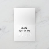 Tun Sie mögen mich? Karo ja oder nein Karte + (Innenseite)