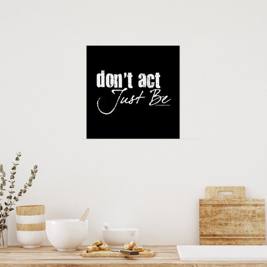 Tun Sie nicht - seien Sie nur Poster (Küche)