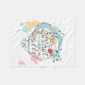 Tun Sie nur, was Ihr Herz Ihnen sagt Fleecedecke (Vorderseite (Horizontal))