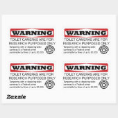 Tun Sie sich nicht mit Toilettenkameras Rechteckiger Aufkleber (Blatt)