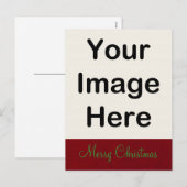 TUN SIE SICH ~ Postcard Weihnachten Roter Designer (Vorne/Hinten)