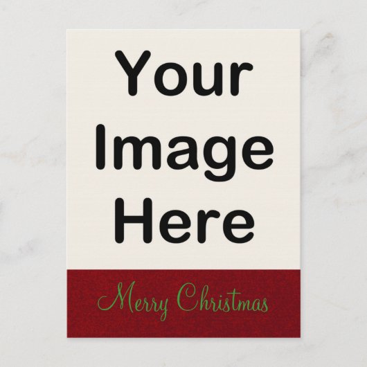 TUN SIE SICH ~ Postcard Weihnachten Roter Designer (Vorderseite)
