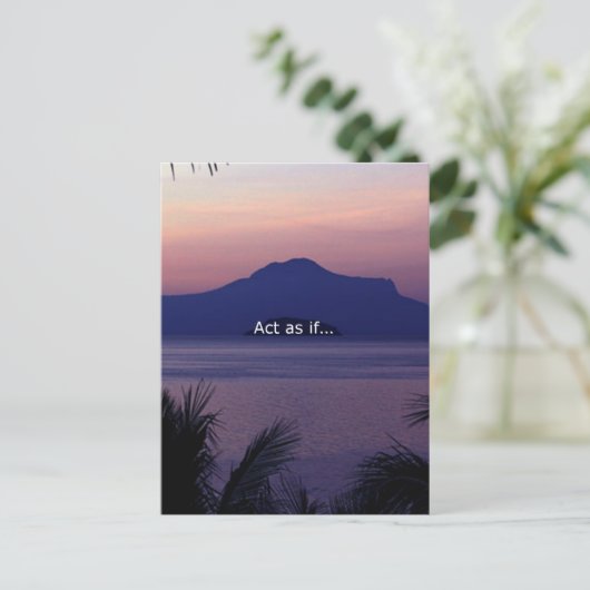 Tun Sie so, als ob.... Postkarte (Stehend Vorderseite)