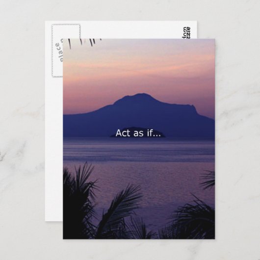 Tun Sie so, als ob.... Postkarte (Vorne/Hinten)