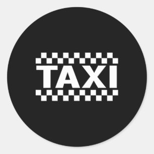 Tun Sie so, als wäre ich ein Taxi-Halloween-Kosten Runder Aufkleber