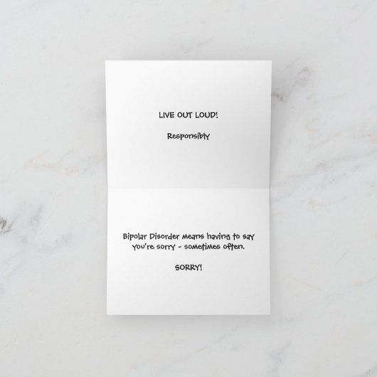 Tun Sie vorbei Karte (Innenseite)