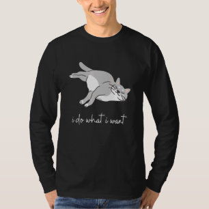 Tun Sie, was ich Black Cat Red Cup Graphic Gewollt T-Shirt