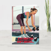 Tun Sie, was Ihr persönlicher Trainer zum Geburtst Karte (Vorderseite)