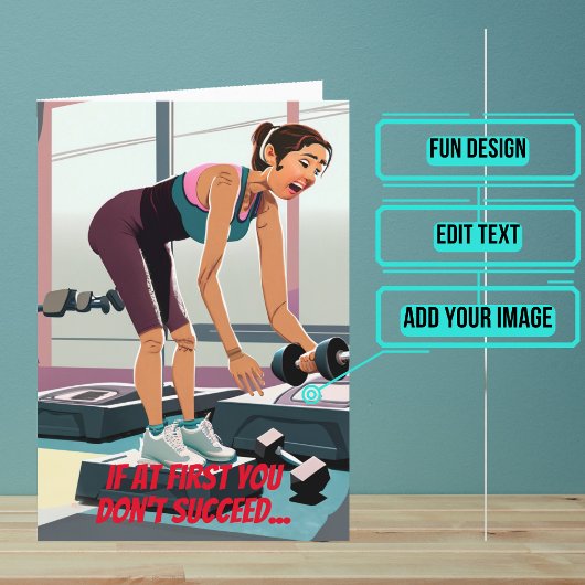 Tun Sie, was Ihr persönlicher Trainer zum Geburtst Karte