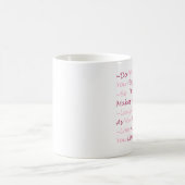 tun Sie, was Sie glücklich macht Kaffeetasse (Mittel)