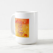 Tun Sie, was Sie glücklich macht Kaffeetasse (Vorderseite Links)