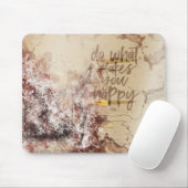 Tun Sie, was Sie glücklich macht künstlerische Aqu Mousepad (Mit Mouse)