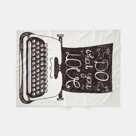 Tun Sie, was Sie Liebe Fleecedecke (Vorderseite (Horizontal))